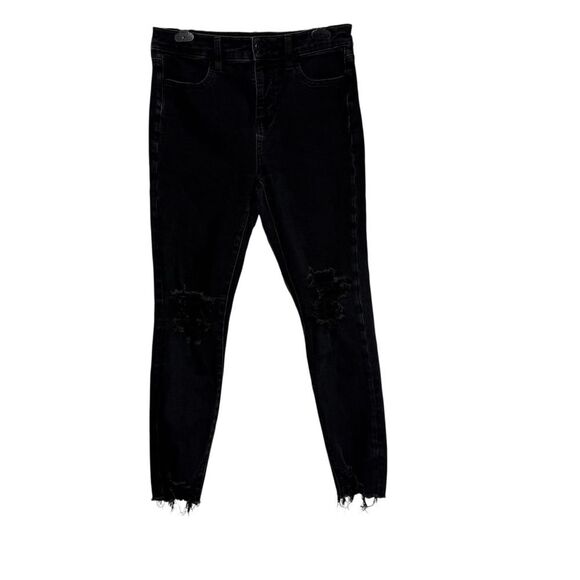 American Eagle The Dream Jean raw hem high waisted jegging Jean women’s size 8 - Picture 1 of 7